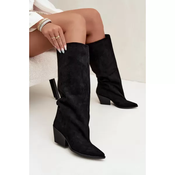  Cizme de dama BOTO 2579A-1 NEGRU 