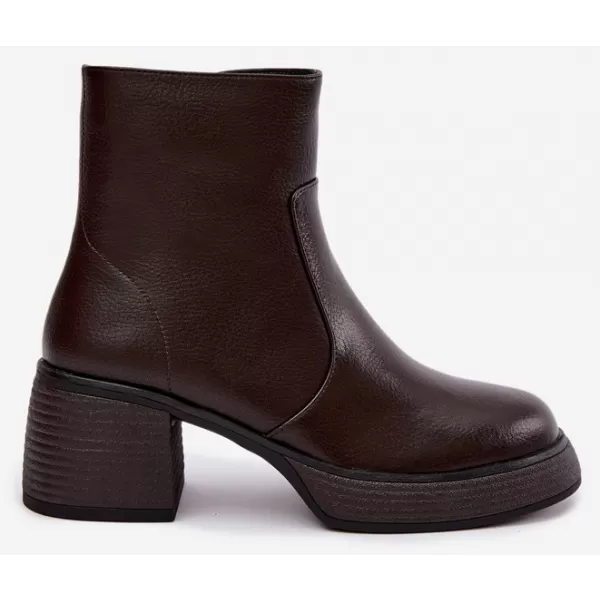  Botine de dama D&A CR62-3369 MARO ÎNCHIS 