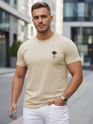 Tricou pentru bărbați DSTREET NX5126R-BT BEJ