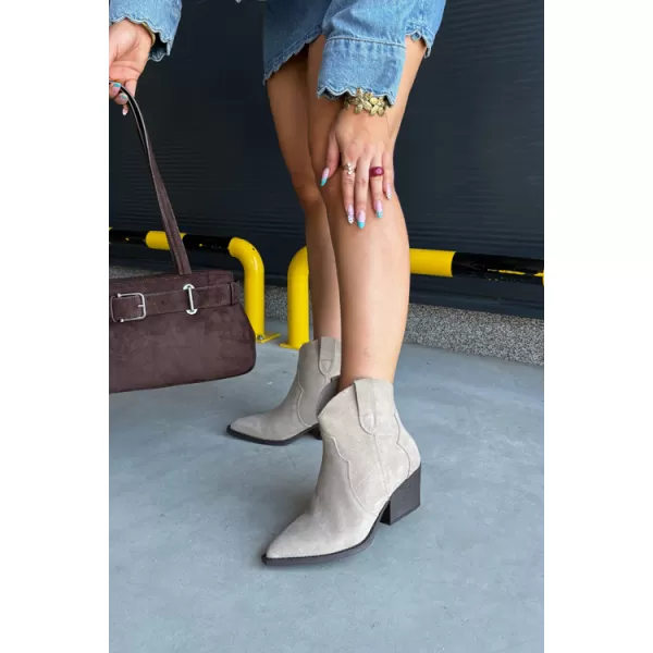  Botine de dama BOTO 6338 BEJ 