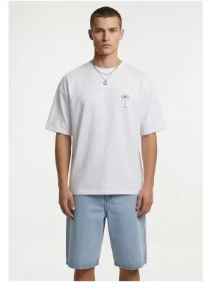 Tricou pentru bărbați URBAN CLASSICS TB8756 ALB