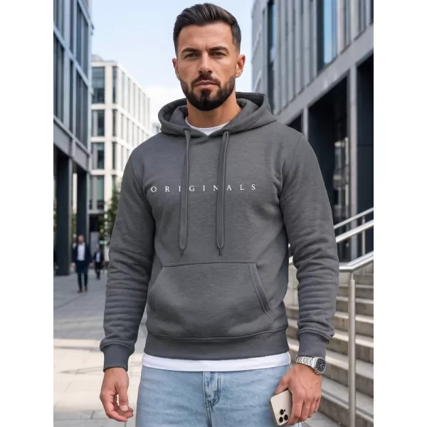  Hanorac pentru bărbați DSTREET NX5151BX-05-09 GRI ÎNCHIS 