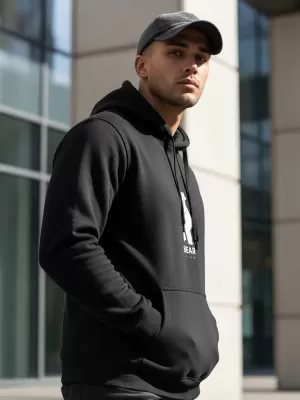 Hanorac pentru bărbați DSTREET NX0062B-BK NEGRU