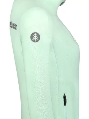 Hanorac ușor de damă din fleece NORDBLANC MAPLE NBSFL8374 VERDE MENTA