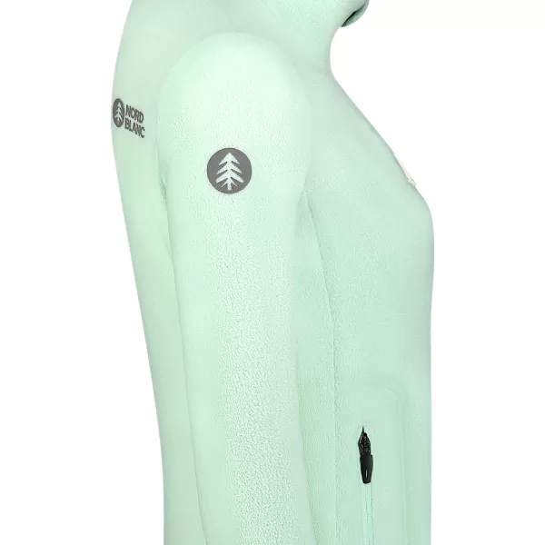  Hanorac ușor de damă din fleece NORDBLANC MAPLE NBSFL8374 VERDE MENTA 
