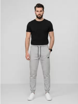 Pantaloni pentru bărbați 4F WMM00TTROM1676 MELANGE GRI DESCHIS RECE
