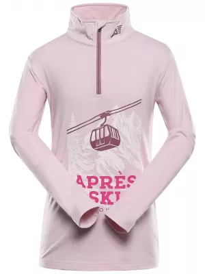 Tricou pentru copii cu uscare rapidă ALPINE PRO STANSO LILIAC DESCHIS VARIANTA PE