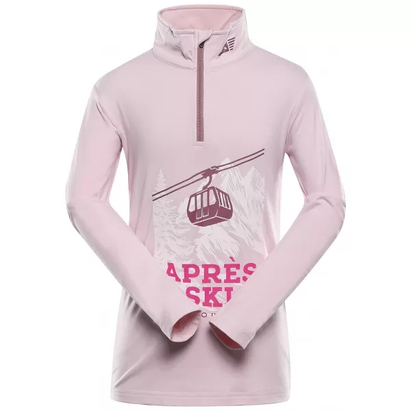  Tricou pentru copii cu uscare rapidă ALPINE PRO STANSO LILIAC DESCHIS VARIANTA PE 