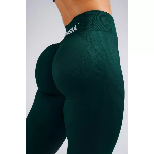  Jambiere extra push-up cu talie înaltă NEBBIA PRIMAL 850 VERDE ÎNCHIS 