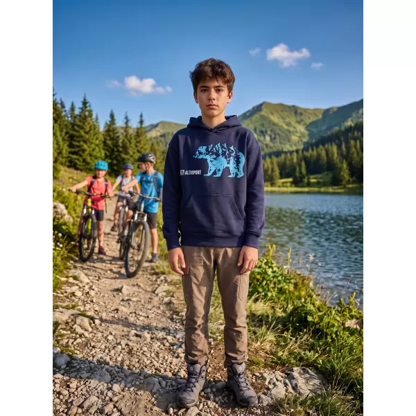  Hanorac pentru copii ALTISPORT ALM193422 ALBASTRU MARIN 