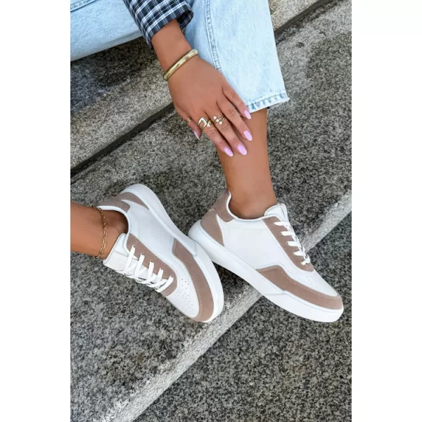  Adidași de damă BIG STAR SHOES UU274275 ALB/BEJ 