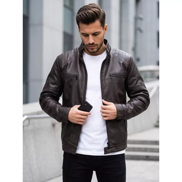  Jachetă pentru bărbați DSTREET TX5144 MARO 