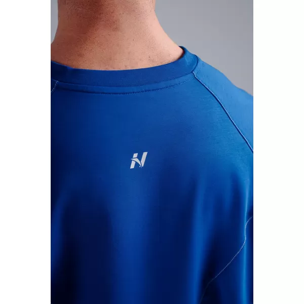  Tricou supradimensionat cu capac pompă NEBBIA PRIMAL 871 ALBASTRU 