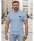 Tricou pentru bărbați DSTREET NX0125R-SK ALBASTRU DESCHIS