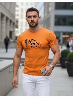 Tricou pentru bărbați DSTREET NX5016R-OR PORTOCALE