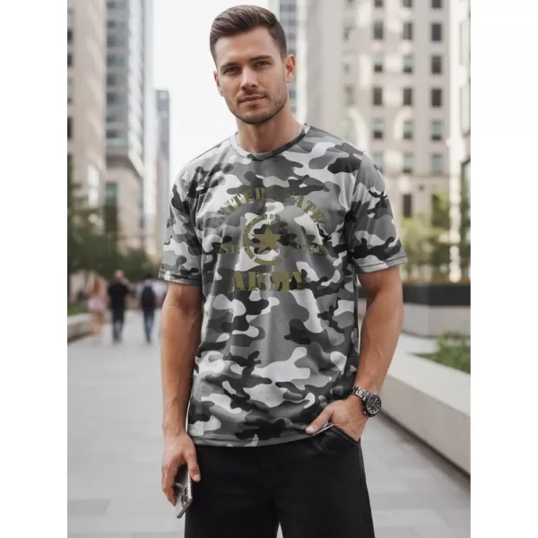  Tricou pentru bărbați DSTREET NX2002R-SL-M GRI DESCHIS 