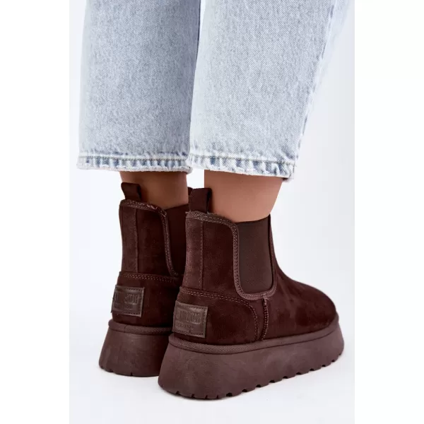  Pantofi de dama BIG STAR SHOES UU274174 UMBRE MARO/BEJ 