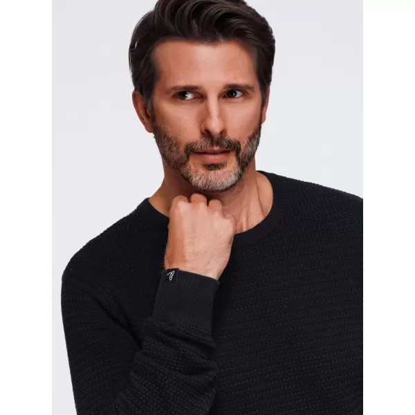  Pulover pentru bărbați OMBRE OM-SWSW-0119 NEGRU 