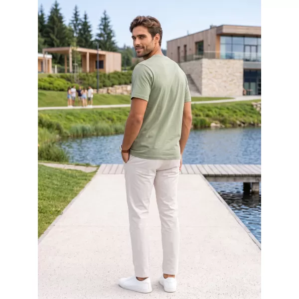  Tricou pentru bărbați ALTISPORT NP/ALMST20001 VERDE MILITAR 