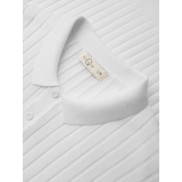  Tricou polo pentru bărbați OMBRE OM-POSS-0180 APROAPE ALB 