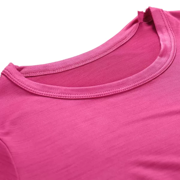  Tricou pentru copii ALPINE PRO BASIKO ROȘU FUCSIA 
