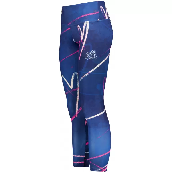  Jambiere lungi premium pentru femei (dimensiuni noi) ALTISPORT VOJ/ALW082LEG05 ALBASTRU ÎNCHIS 