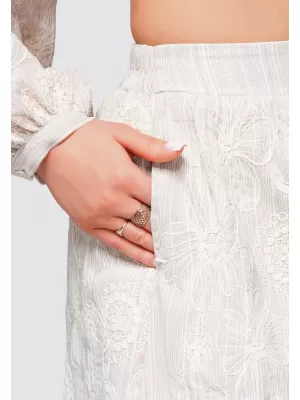 Pantaloni scurți de damă OMBRE OW-ST-E0012 BEJ