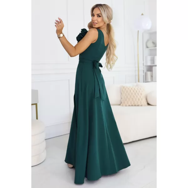  Rochie NUMOCO 669-1 VERDEAȚĂ DE STICLĂ 
