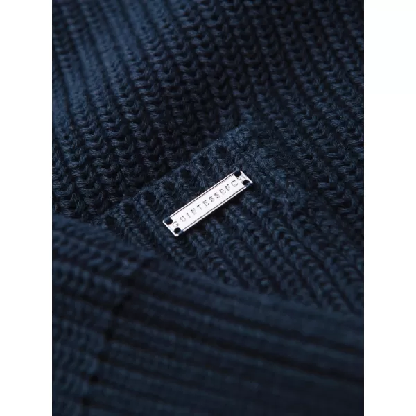  Cardigan pentru bărbați OMBRE OM-SWCD-0200 ALBASTRU MARIN 