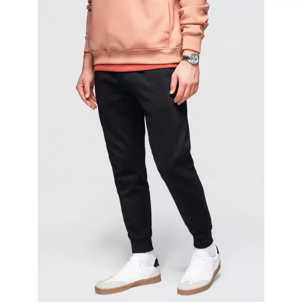  Pantaloni de trening pentru bărbați OMBRE OM-PABS-0305 NEGRU 