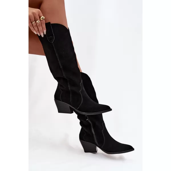  Cizme de dama BOTO 6396 NEGRU 