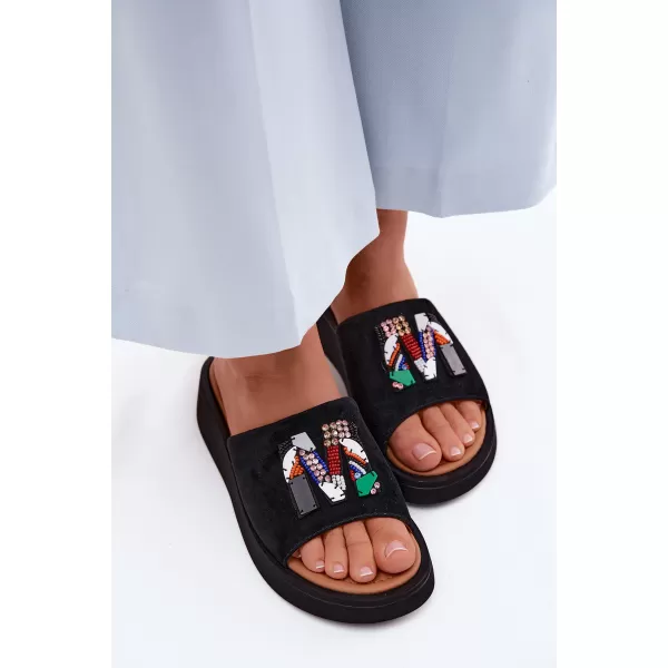  Papuci de damă VINCEZA 66942 NEGRU 
