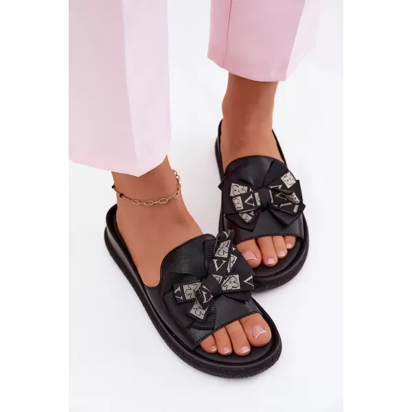  Papuci de damă S.BARSKI KV61-6061 NEGRU 