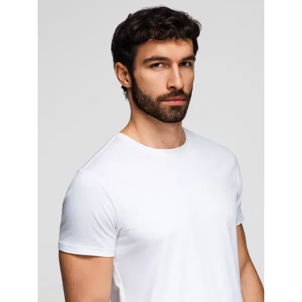  Tricou pentru bărbați OMBRE OM-TSBS-0268 NEGRU/ALB/ALBASTRU 