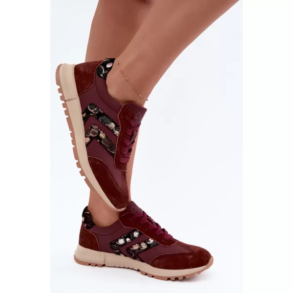  Adidași de damă D&A GR62-6015 BURGUNDIA 