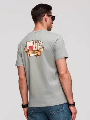 Tricou pentru bărbați OMBRE OM-TSPT-0257 GRI