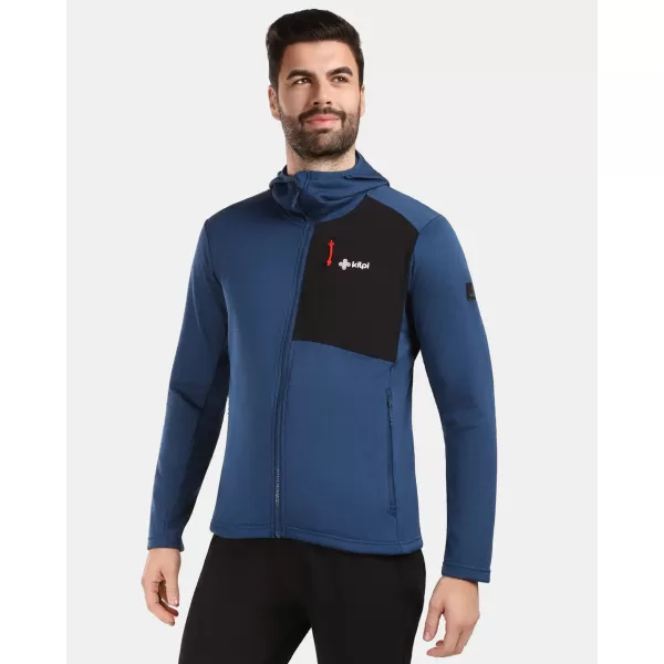  Hanorac pentru bărbați din fleece KILPI SEVELEN-M 1M0202KI ALBASTRU ÎNCHIS 