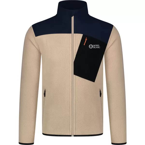  Hanorac ușor pentru bărbați din fleece NORDBLANC CRACKLE NBSFM8373 BEJ 