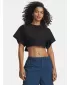 Tricou pentru femei UNDER ARMOUR CROPPED SCRIPT SS TEE 6009677-008 NEGRU