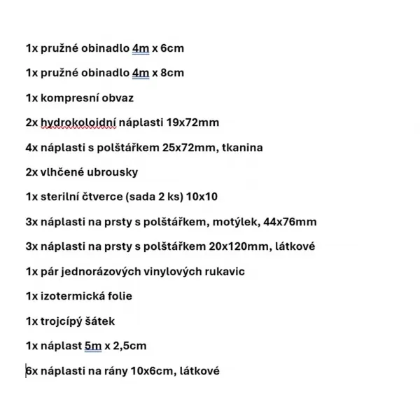 Trusa de prim ajutor RESTUBE 