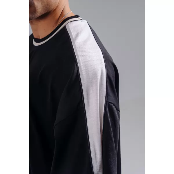  Tricou supradimensionat NEBBIA PRIMAL 869 NEGRU 