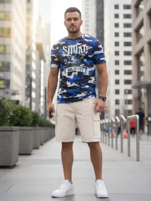 Tricou pentru bărbați DSTREET NX2005R-BL-M ALBASTRU