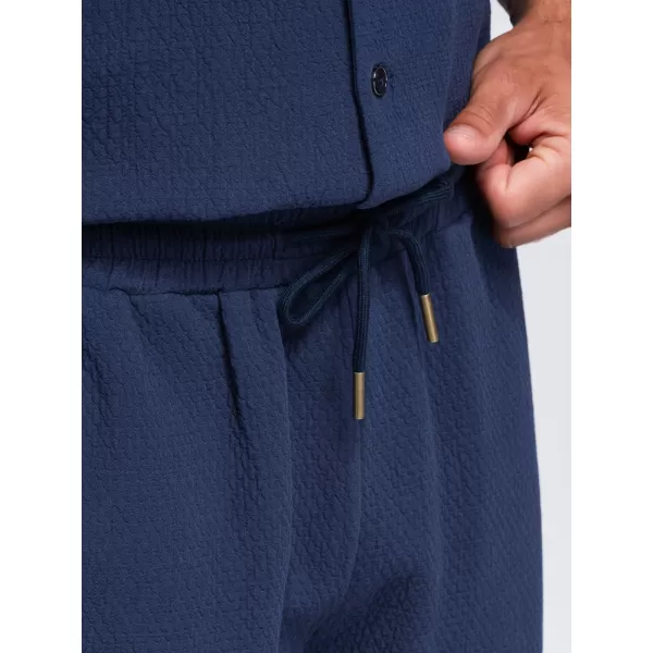  Pantaloni scurți pentru bărbați OMBRE OM-SRCS-0207 ALBASTRU MARIN 