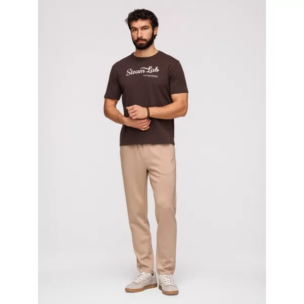  Pantaloni de trening pentru bărbați OMBRE OM-PSBC-0221 BEJ 