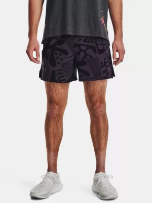 Pantaloni scurți pentru bărbați UNDER ARMOUR WE RUN IN PEACE SHORT 1377048-001 NEGRU