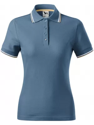 Tricou de damă cu guler MALFINI FOCUS 233 DENIM