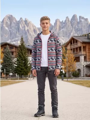 Pulover cald pentru copii ALPINE PRO NORESO VARIANTA INALTA PB