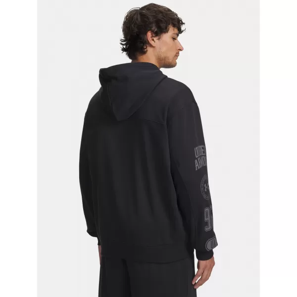  Hanorac pentru bărbați UNDER ARMOUR UA RIVAL LW GRAPHIC FZ 6014687-001 NEGRU 