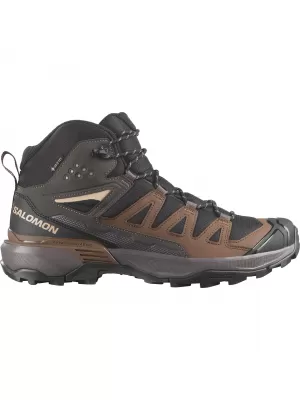 Pantofi pentru bărbați SALOMON X ULTRA 360 MID GORE-TEX L45473200 NEGRU/GRI PESCĂRUŞ ÎNCHIS/PĂMÂNT ÎNTUNECAT