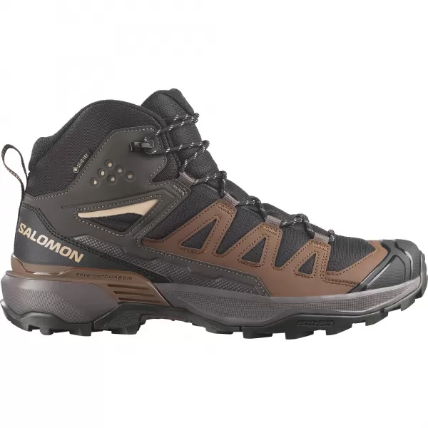  Pantofi pentru bărbați SALOMON X ULTRA 360 MID GORE-TEX L45473200 NEGRU/GRI PESCĂRUŞ ÎNCHIS/PĂMÂNT ÎNTUNECAT 